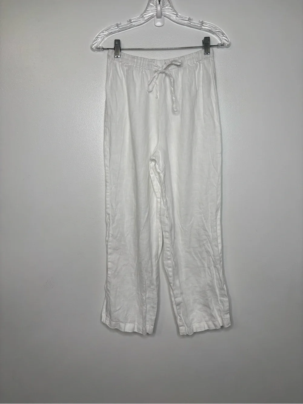 Reformation Olina Linen Short Pant Small Petite White